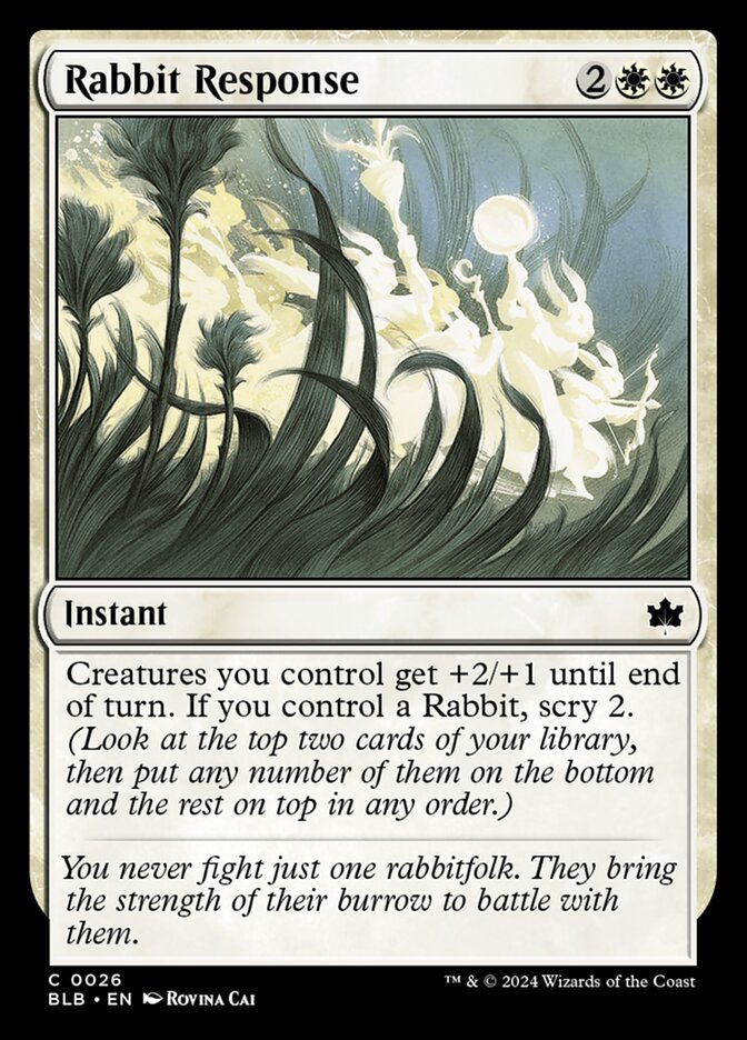 Rabbit Response · Bloomburrow (BLB) #26