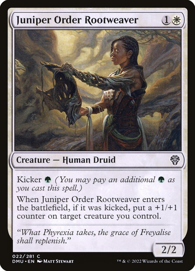 Juniper Order Rootweaver · Dominaria United (DMU) #22