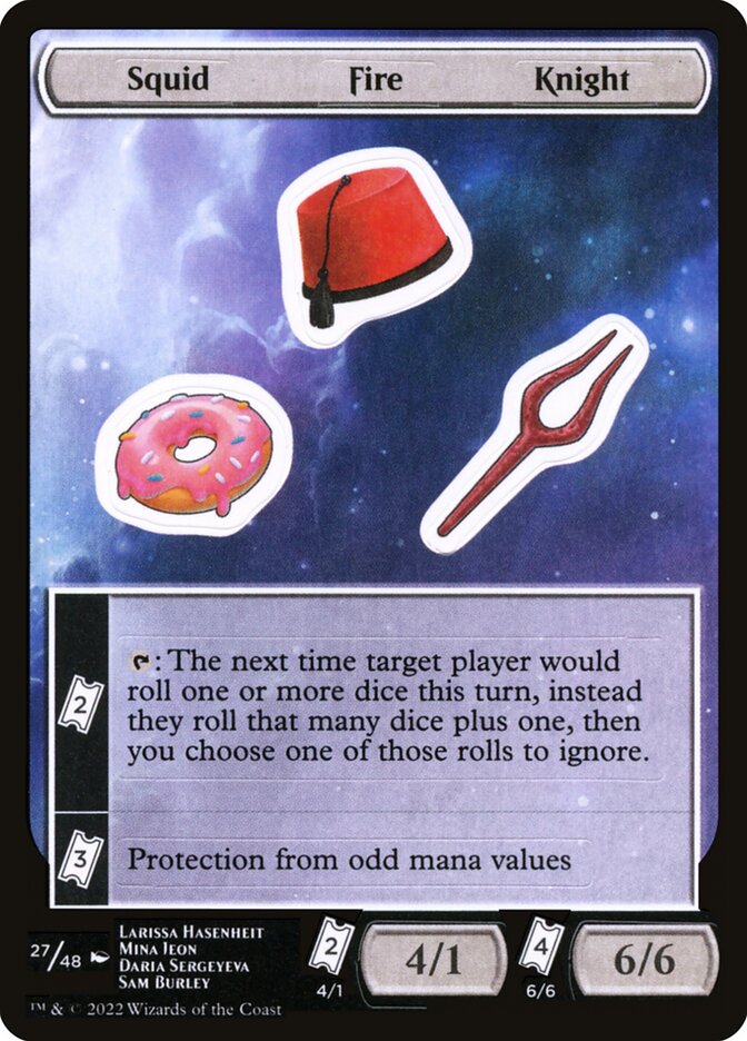 Squid Fire Knight · Unfinity Sticker Sheets (SUNF) #27