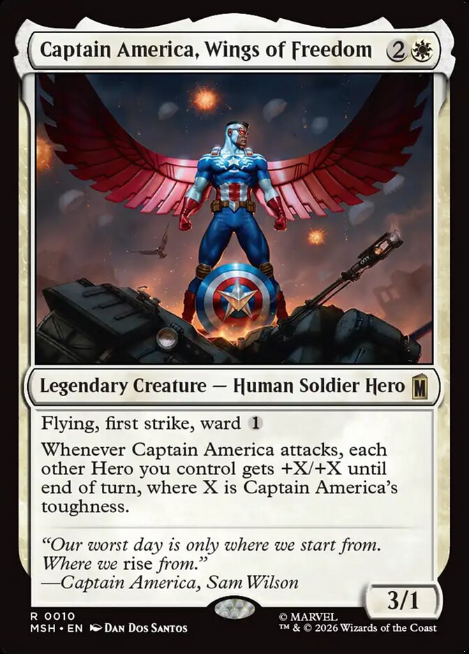 Captain America, Wings of Freedom · Marvel Super Heroes (MSH) #10
