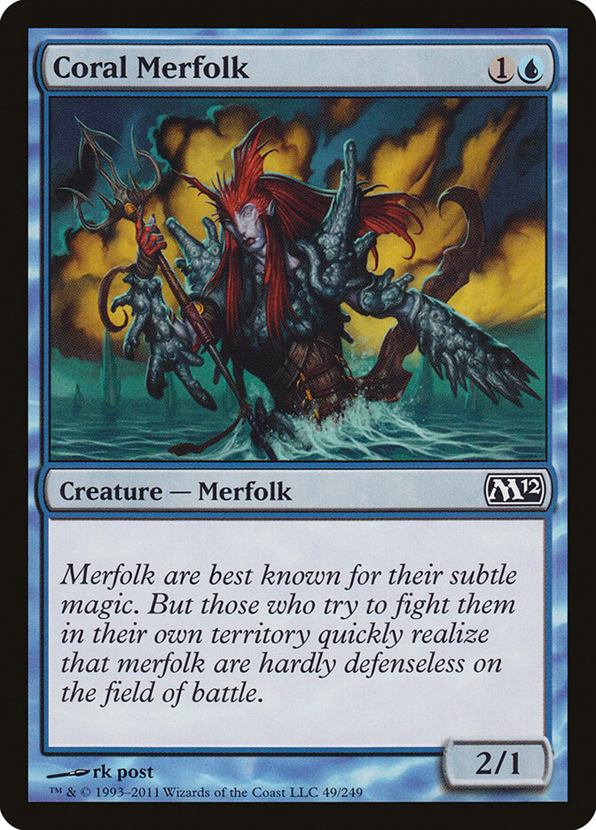 Coral Merfolk · Magic 2012 (M12) #49