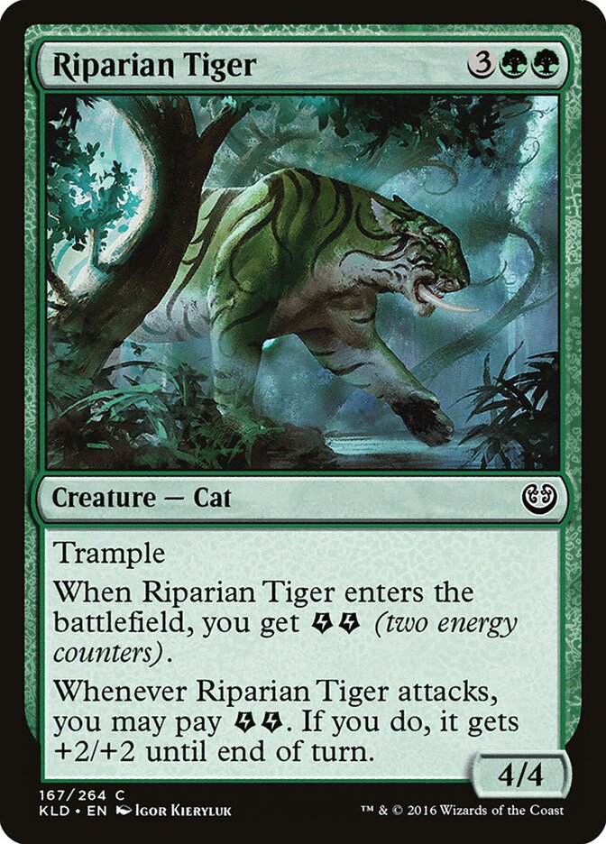 Riparian Tiger · Kaladesh (KLD) #167