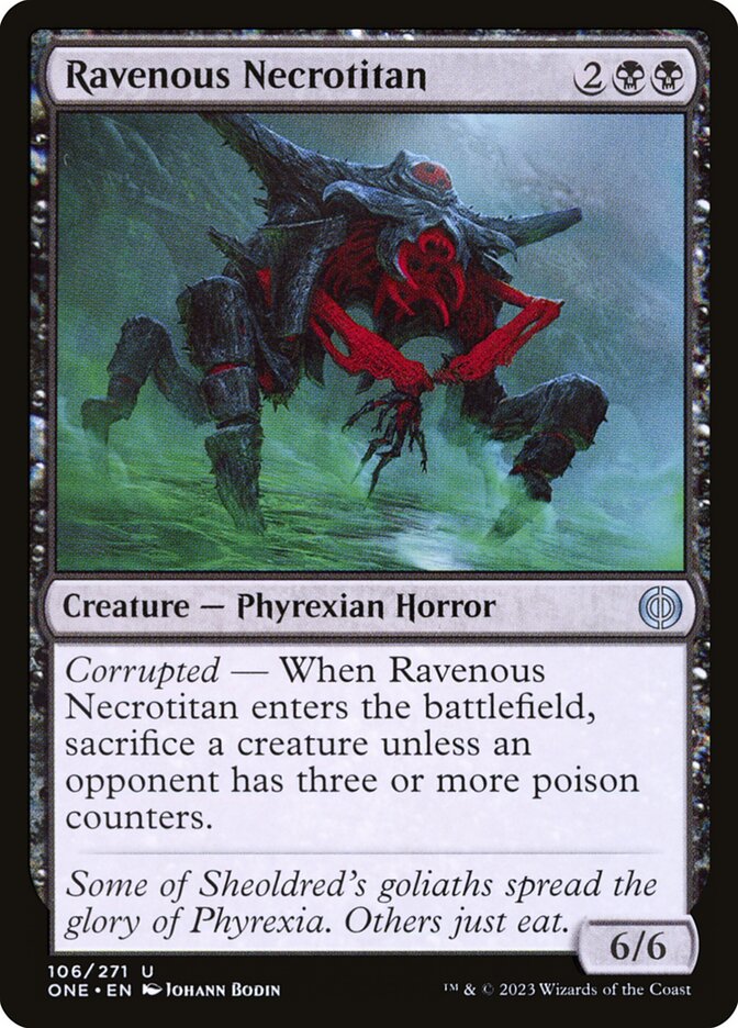 Ravenous Necrotitan · Phyrexia: All Will Be One (ONE) #106