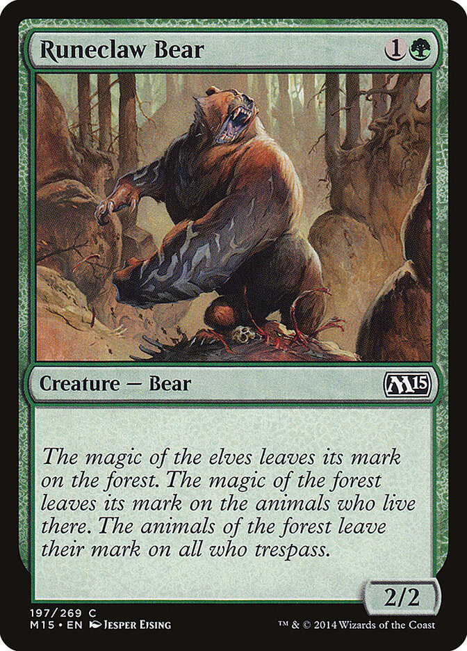 Runeclaw Bear · Magic 2015 (M15) #197