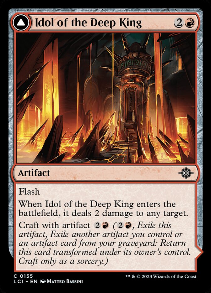Idol of the Deep King // Sovereign's Macuahuitl · The Lost Caverns of Ixalan (LCI) #155