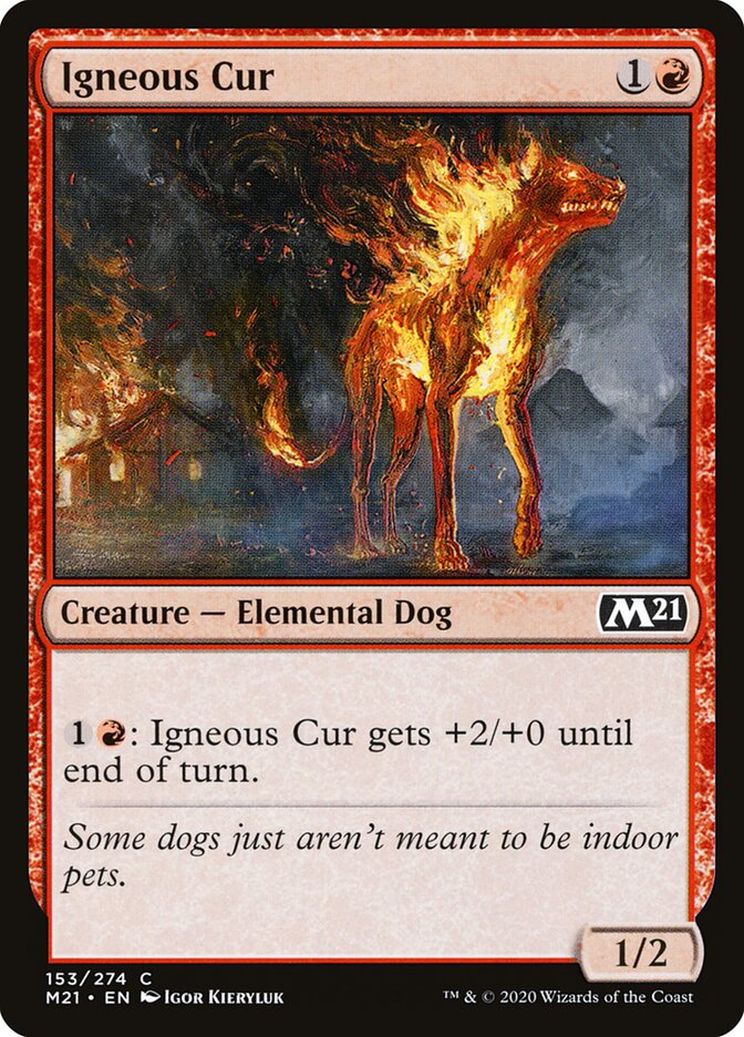 Igneous Cur · Core Set 2021 (M21) #153