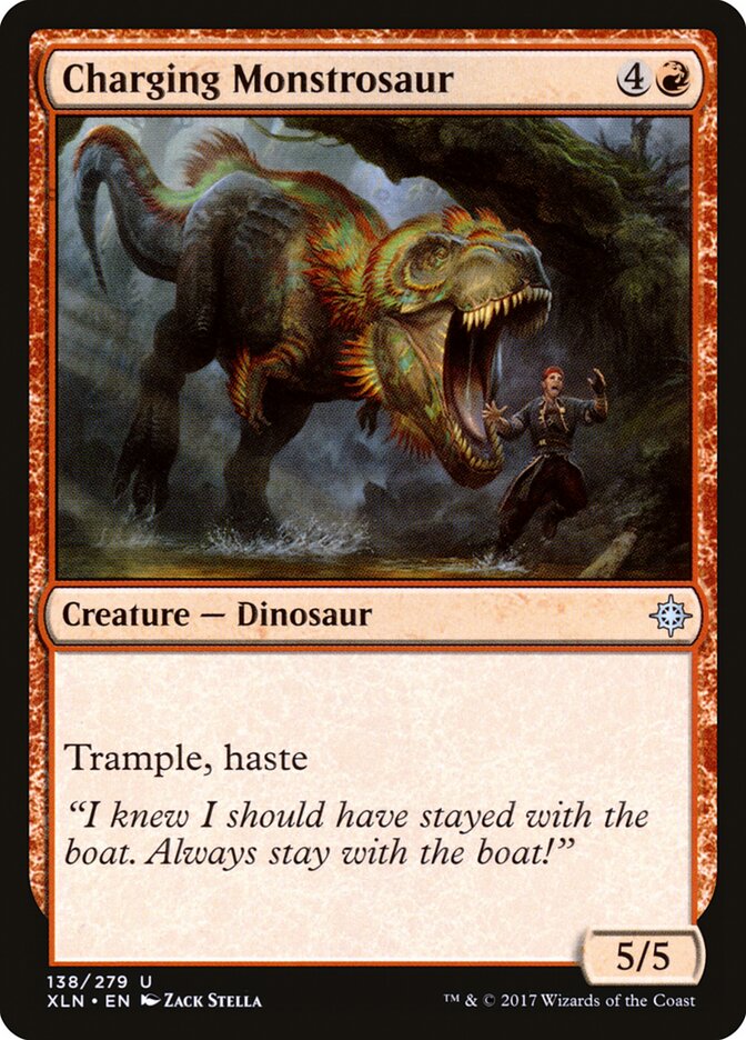 Charging Monstrosaur · Ixalan (XLN) #138