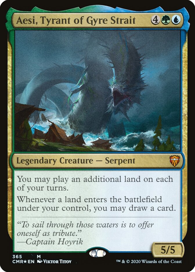Aesi, Tyrant of Gyre Strait · Commander Legends (CMR) #365