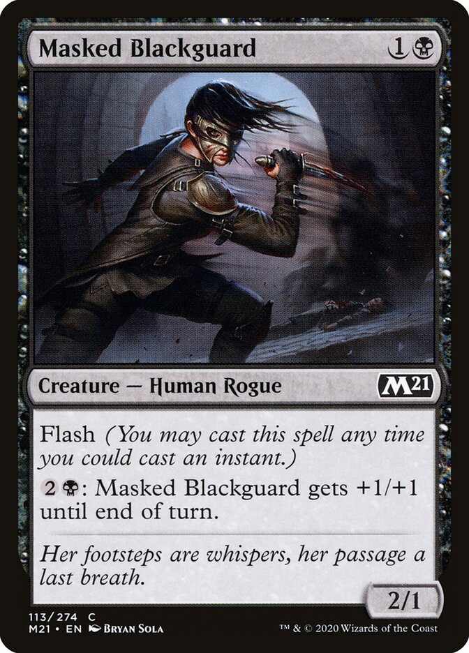 Masked Blackguard · Core Set 2021 (M21) #113