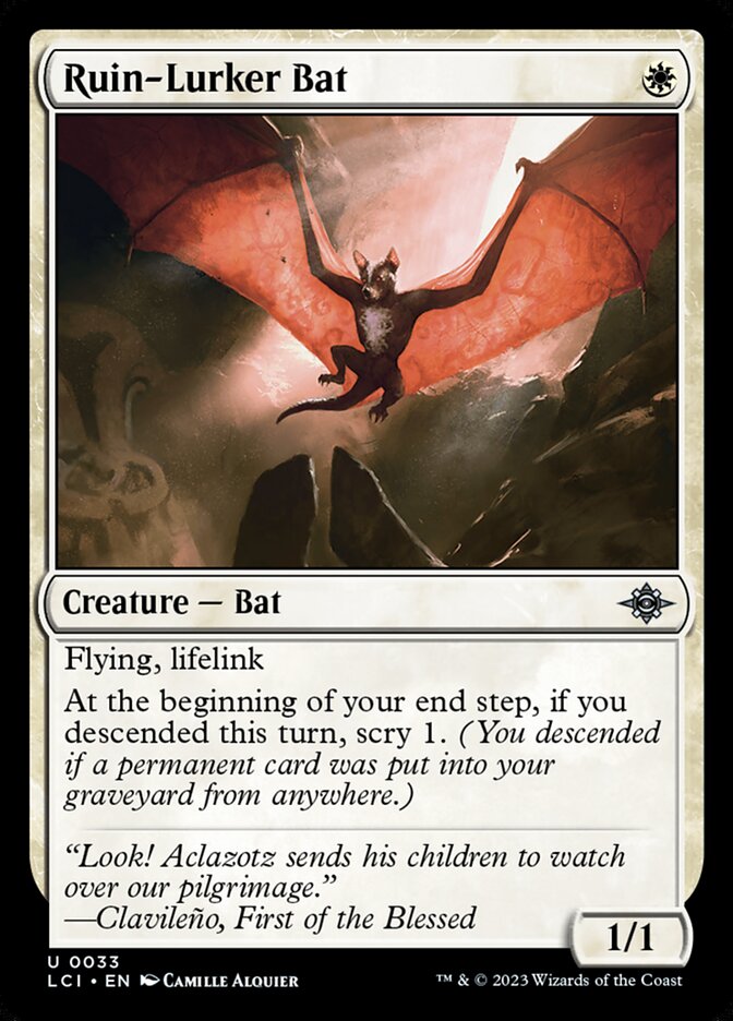 Ruin-Lurker Bat · The Lost Caverns of Ixalan (LCI) #33