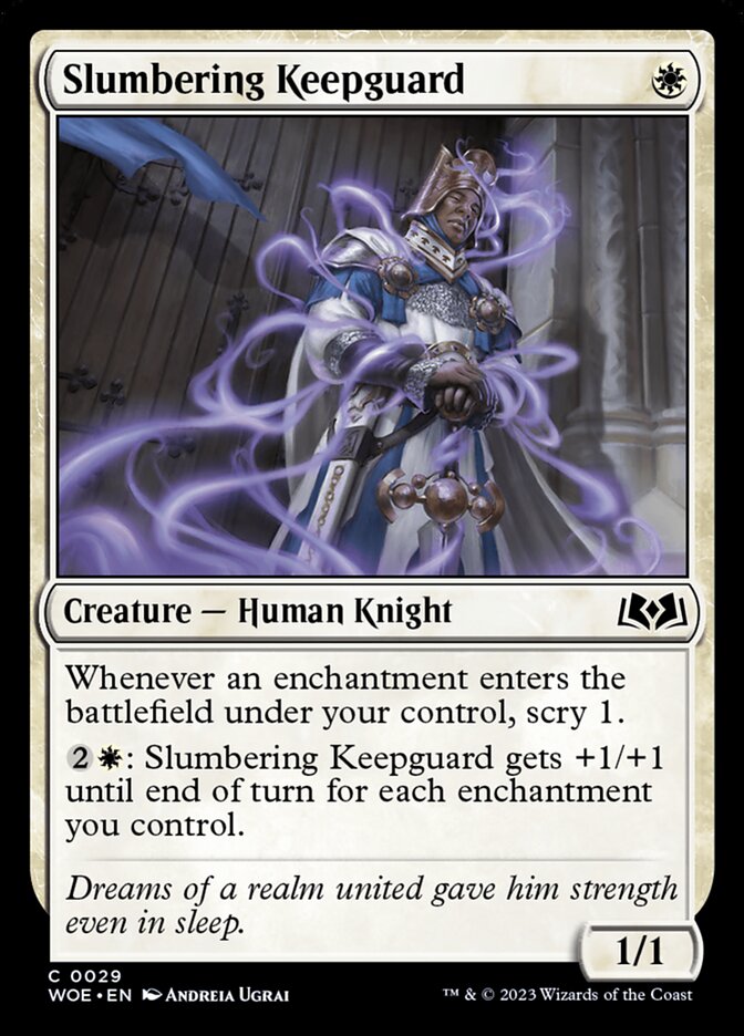 Slumbering Keepguard · Wilds of Eldraine (WOE) #29