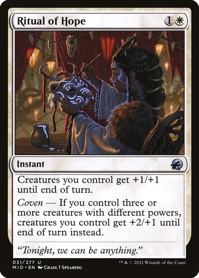Ritual of Hope · Innistrad: Midnight Hunt (MID) #31