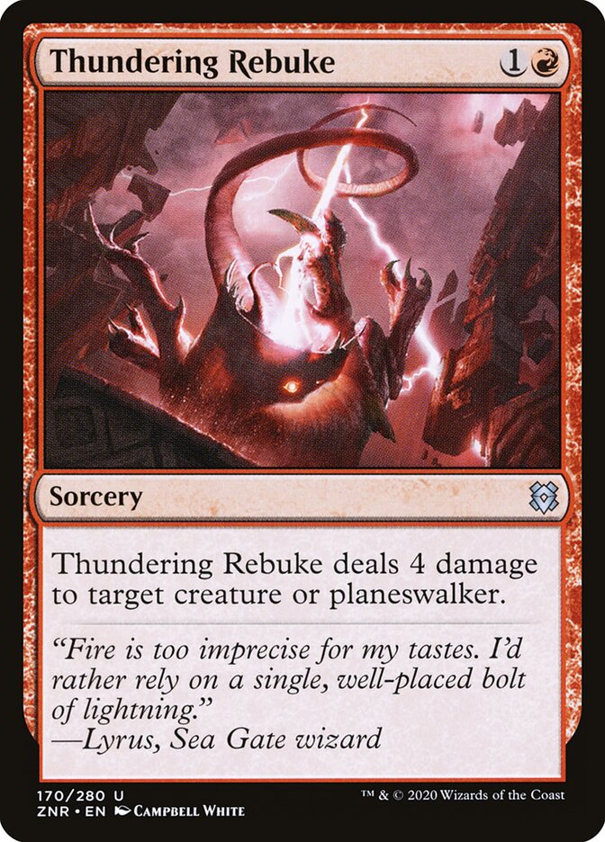 Thundering Rebuke · Zendikar Rising (ZNR) #170