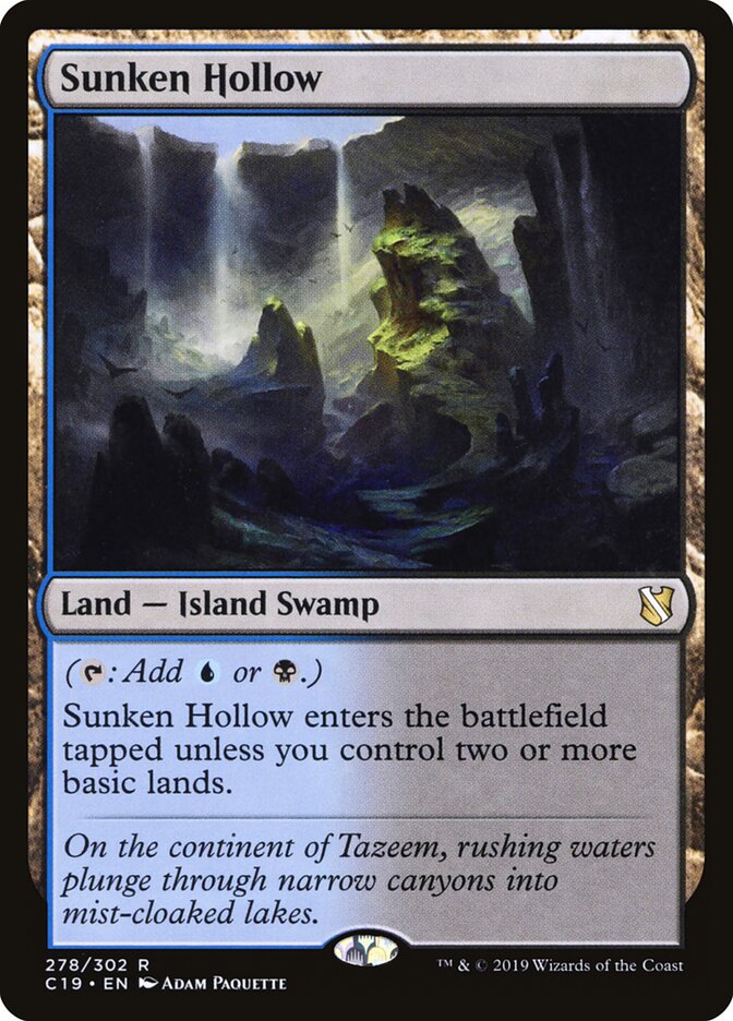 Sunken Hollow · Commander 2019 (C19) #278