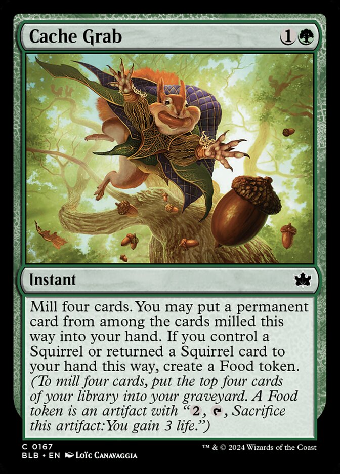 Cache Grab · Bloomburrow (BLB) #167