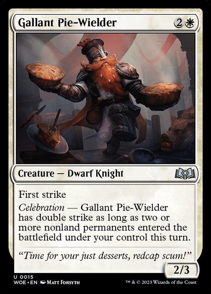 Gallant Pie-Wielder · Wilds of Eldraine (WOE) #15