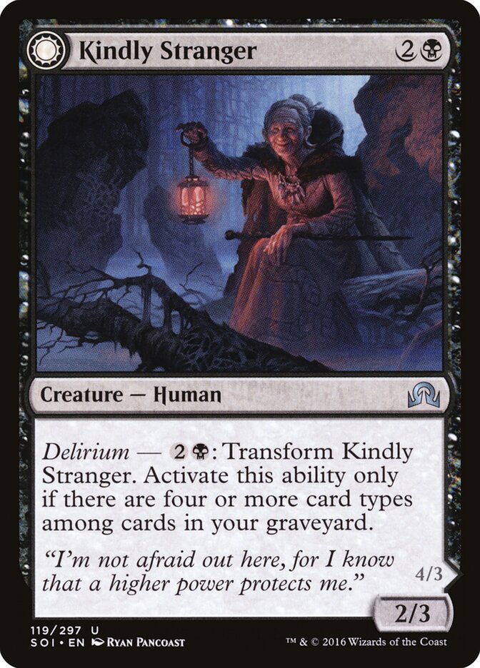 Kindly Stranger // Demon-Possessed Witch · Shadows over Innistrad (SOI) #119