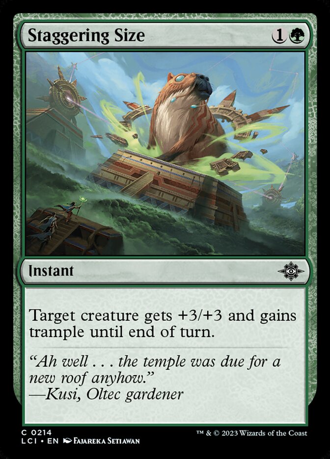 Staggering Size · The Lost Caverns of Ixalan (LCI) #214
