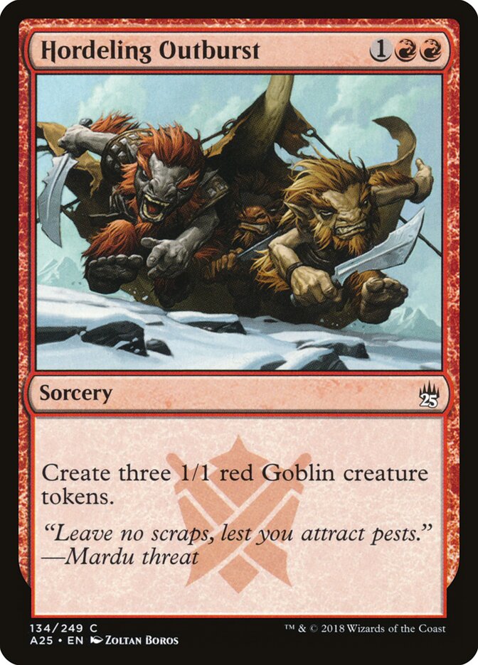 Hordeling Outburst · Masters 25 (A25) #134