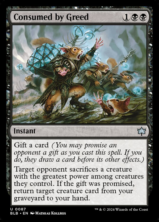 Consumed by Greed · Bloomburrow (BLB) #87