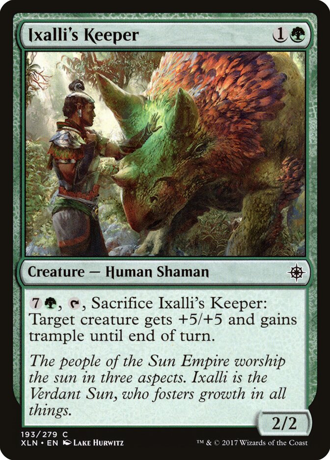 Ixalli's Keeper · Ixalan (XLN) #193