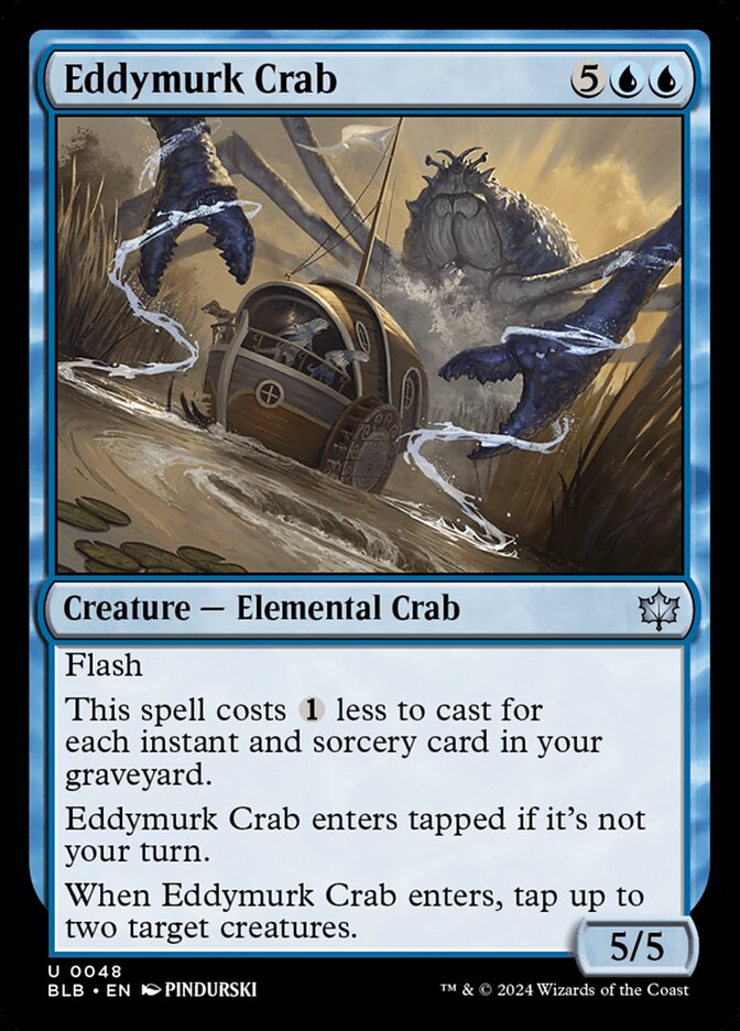 Eddymurk Crab · Bloomburrow (BLB) #48