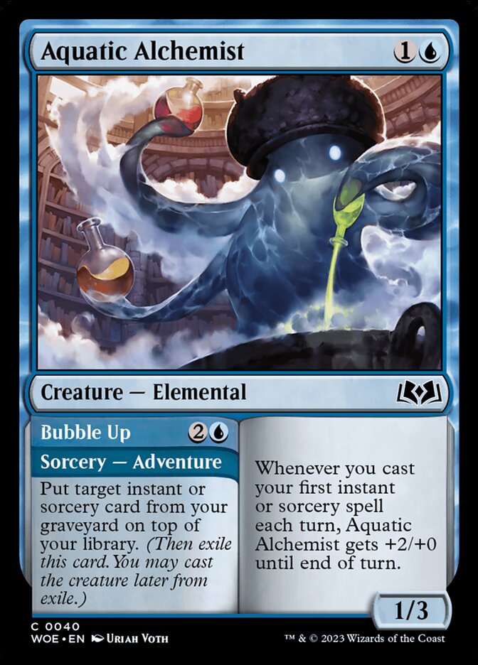 Aquatic Alchemist // Bubble Up · Wilds of Eldraine (WOE) #40