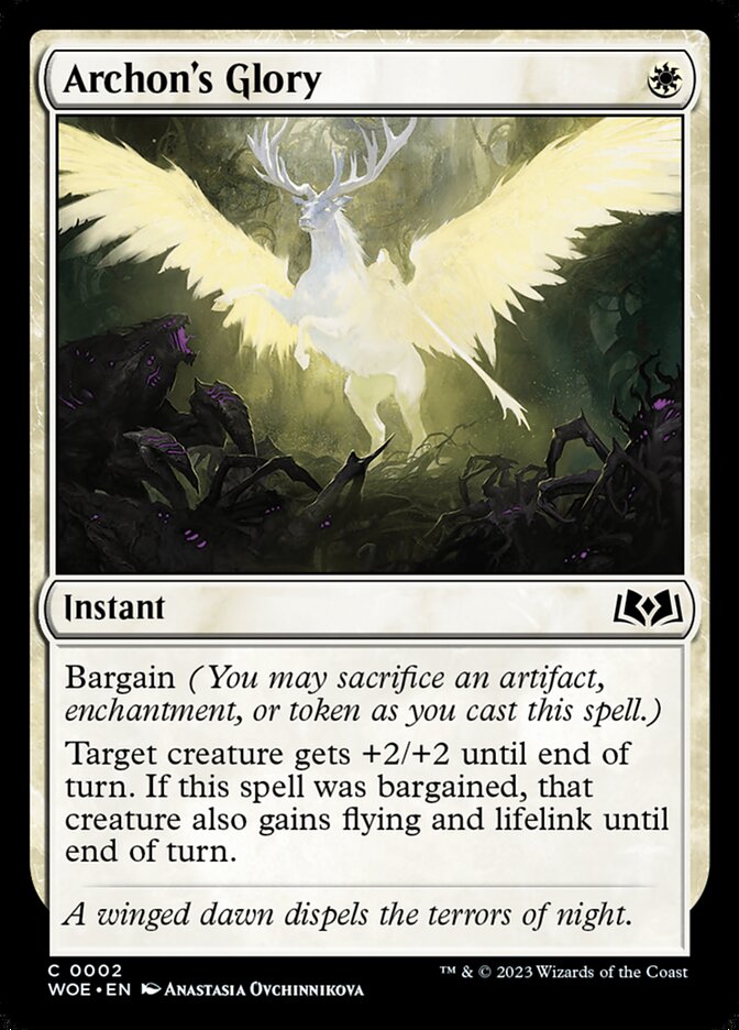 Archon's Glory · Wilds of Eldraine (WOE) #2