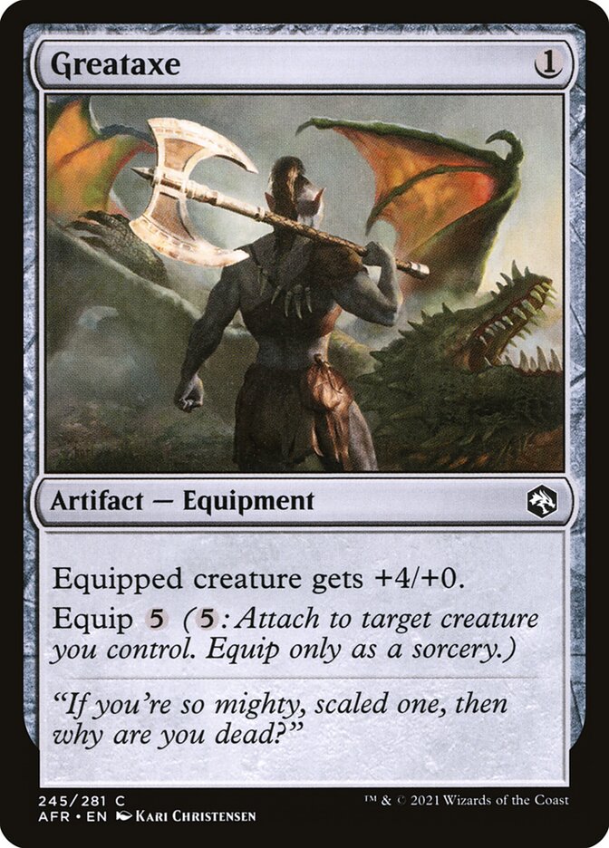 Greataxe · Adventures in the Forgotten Realms (AFR) #245