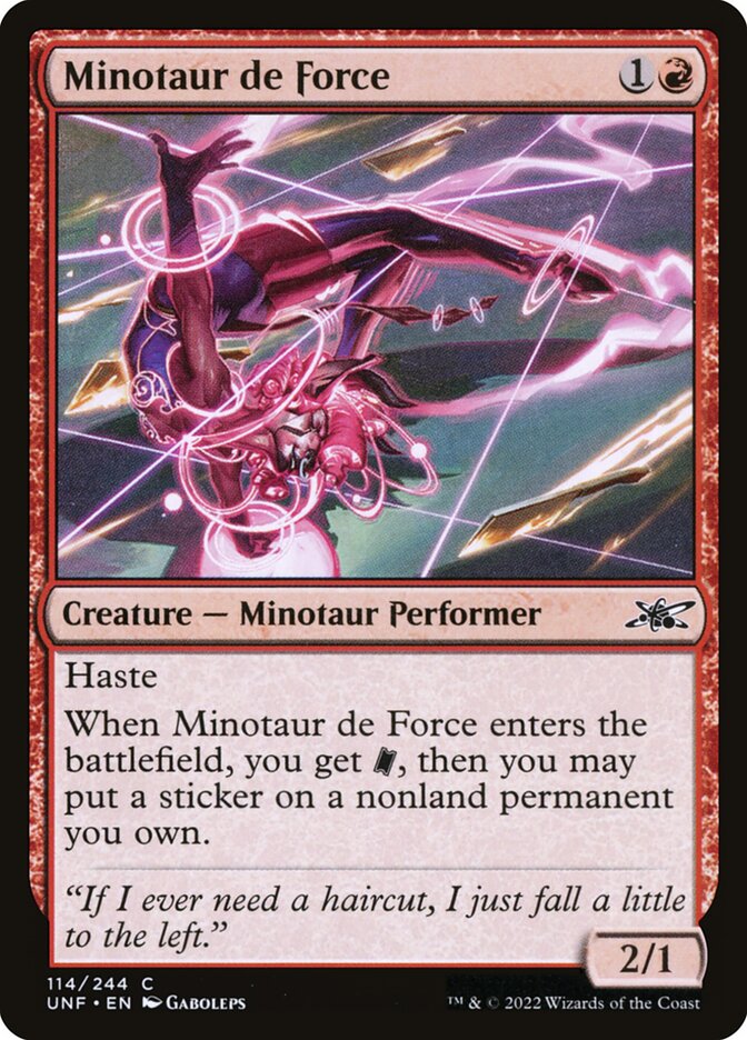 Minotaur de Force · Unfinity (UNF) #114