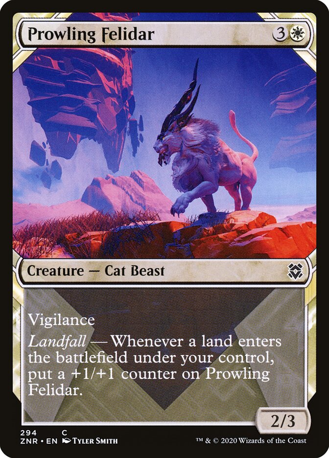 Prowling Felidar · Zendikar Rising (ZNR) #294 · showcase