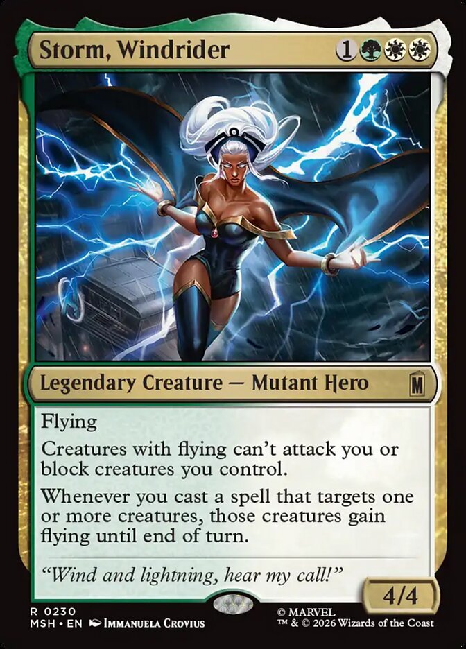 Storm, Windrider · Marvel Super Heroes (MSH) #230