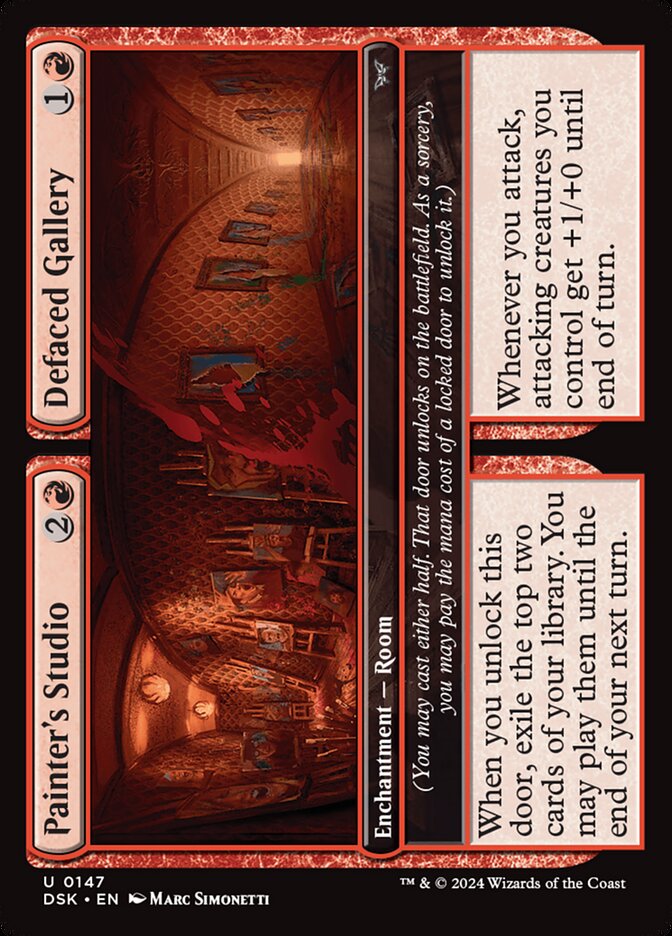 Painter's Studio // Defaced Gallery · Duskmourn: House of Horror (DSK) #147