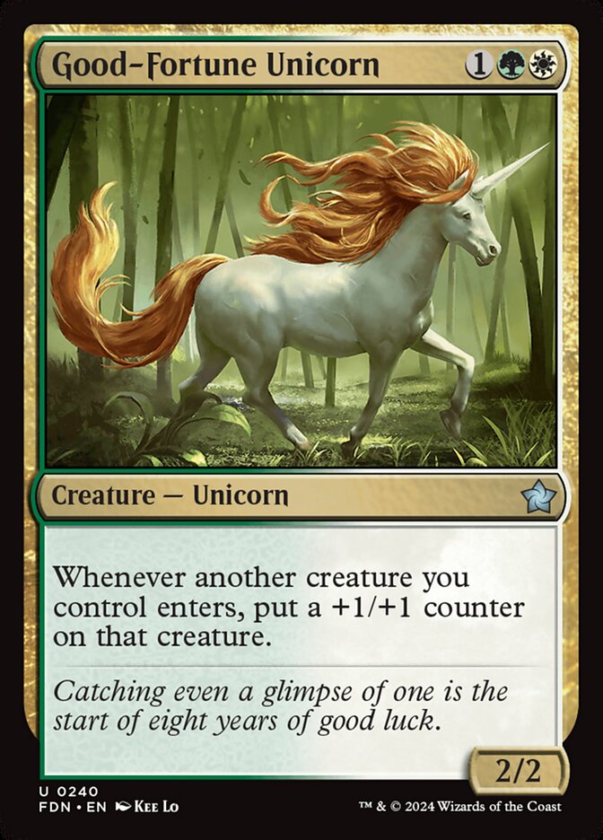Good-Fortune Unicorn · Foundations (FDN) #240