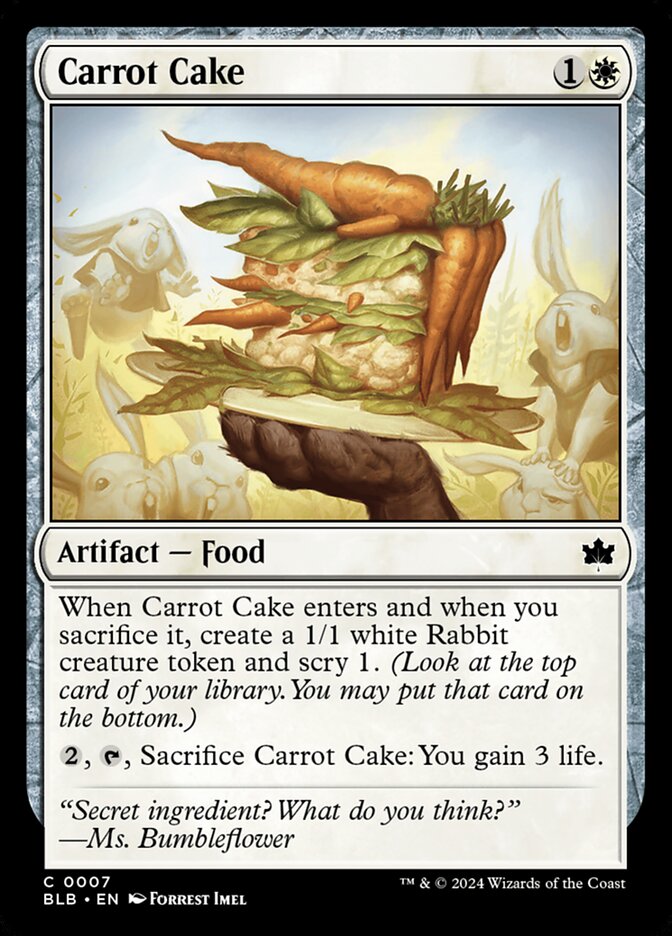 Carrot Cake · Bloomburrow (BLB) #7