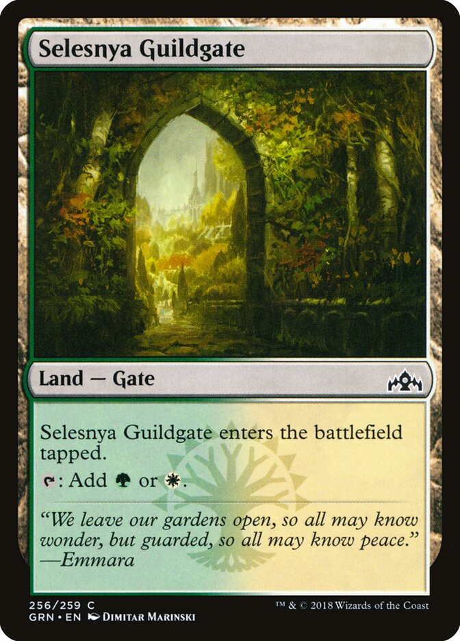 Selesnya Guildgate · Guilds of Ravnica (GRN) #256