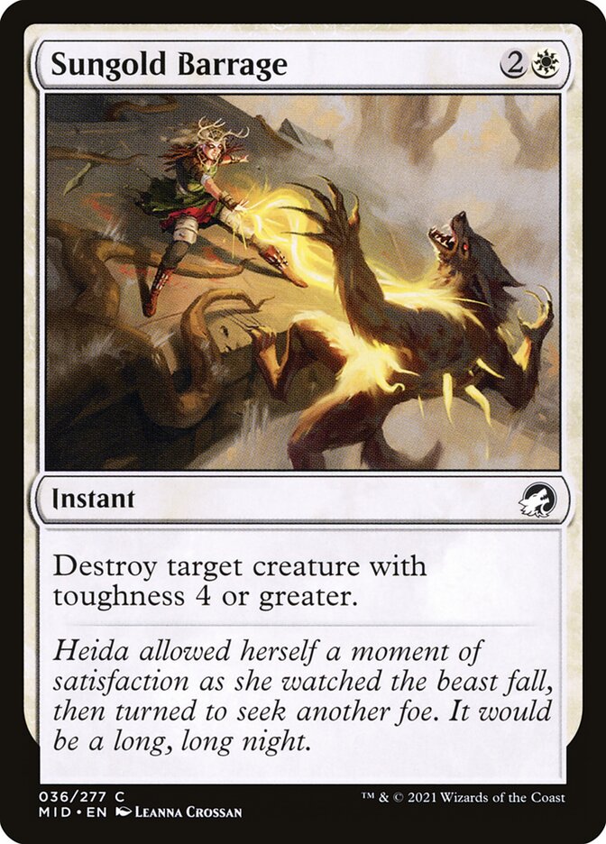 Sungold Barrage · Innistrad: Midnight Hunt (MID) #36