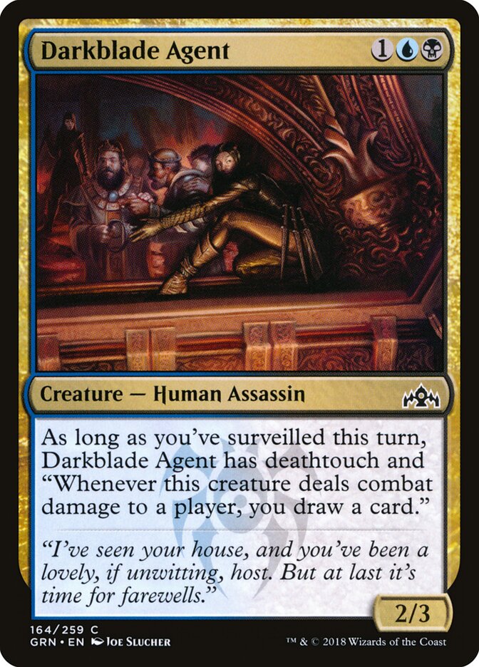 Darkblade Agent · Guilds of Ravnica (GRN) #164