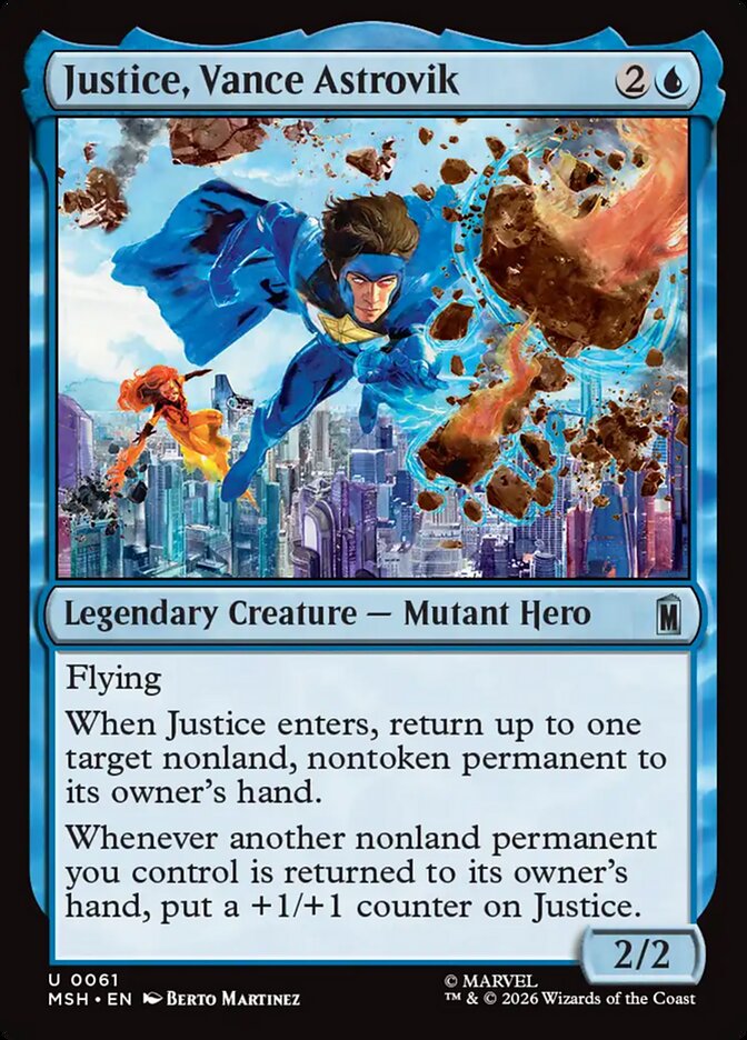 Justice, Vance Astrovik · Marvel Super Heroes (MSH) #61
