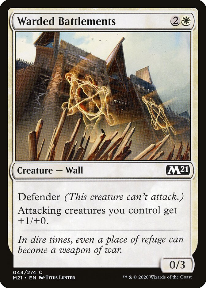 Warded Battlements · Core Set 2021 (M21) #44