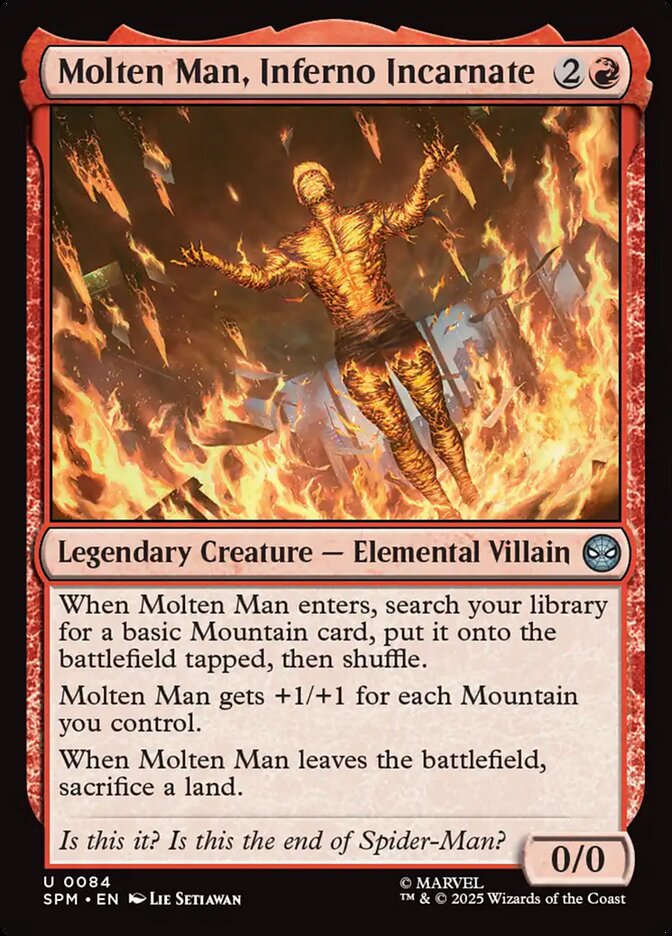 Molten Man, Inferno Incarnate · Marvel's Spider-Man (SPM) #84