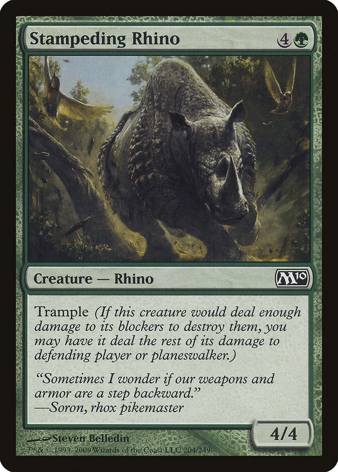 Stampeding Rhino · Magic 2010 (M10) #204