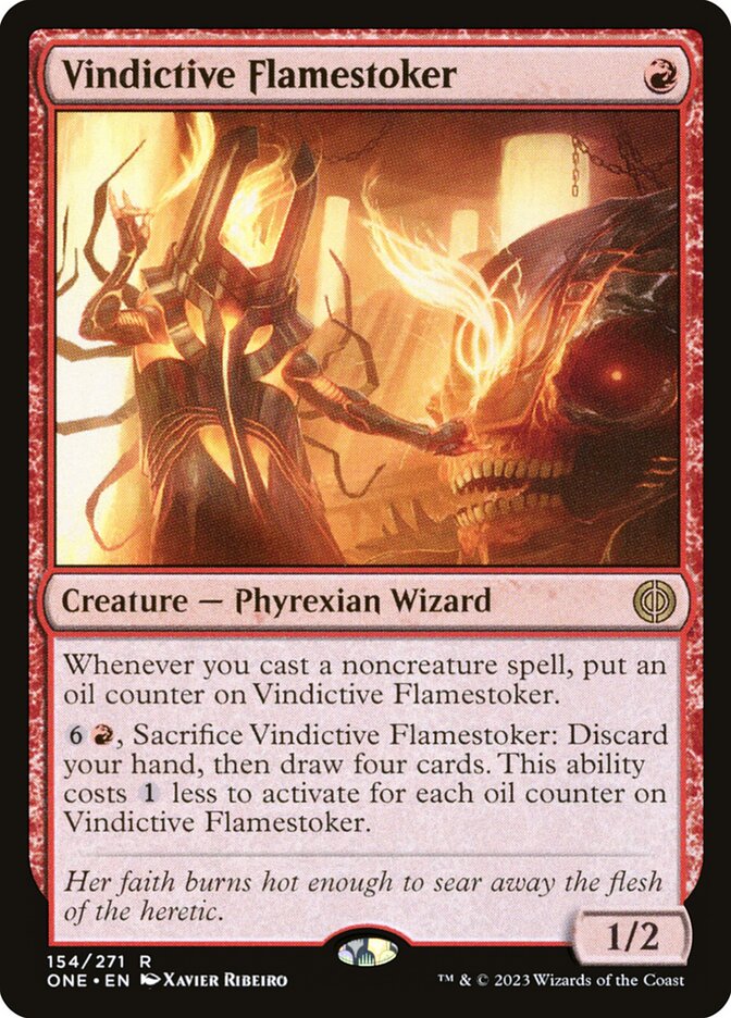 Vindictive Flamestoker · Phyrexia: All Will Be One (ONE) #154