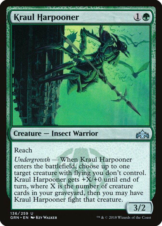 Kraul Harpooner · Guilds of Ravnica (GRN) #136