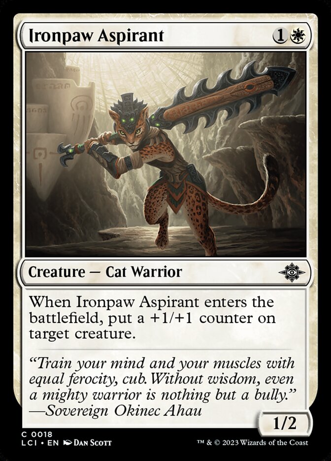 Ironpaw Aspirant · The Lost Caverns of Ixalan (LCI) #18