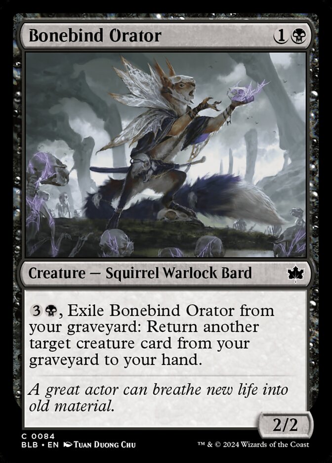 Bonebind Orator · Bloomburrow (BLB) #84
