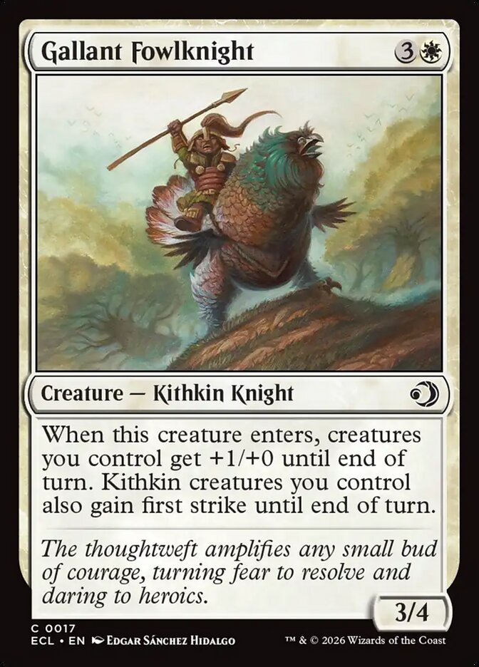 Gallant Fowlknight · Lorwyn Eclipsed (ECL) #17