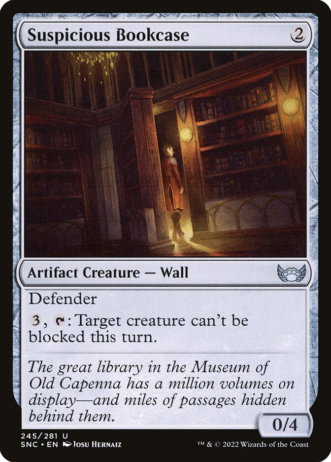 Suspicious Bookcase · Streets of New Capenna (SNC) #245