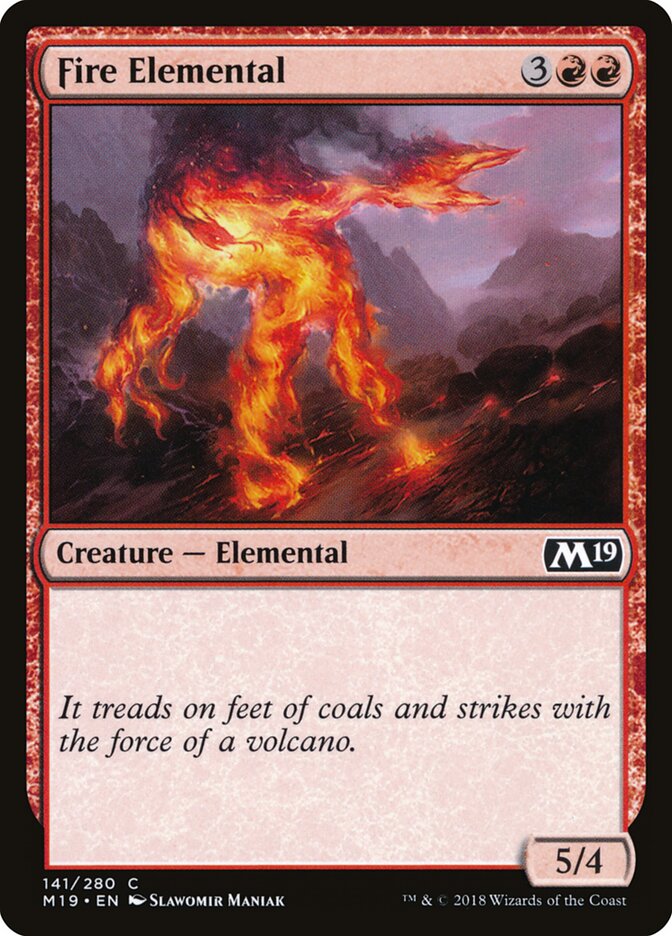 Fire Elemental · Core Set 2019 (M19) #141