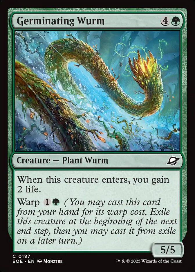 Germinating Wurm · Edge of Eternities (EOE) #187